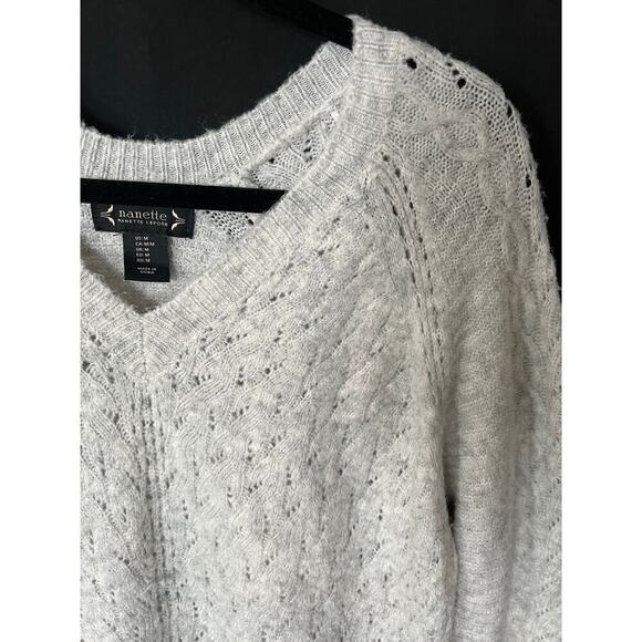 Nanette Lepore Tunic Sweater, Med, Gray,  Lightweight, Soft - Picture 2 of 8